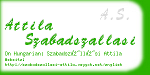 attila szabadszallasi business card